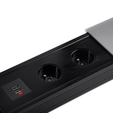 Утопленная розетка AC USB на столешнице