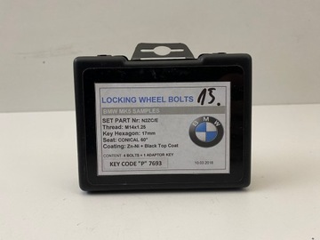 BMW MINI ŚRUBY ANTYKRADZIEŻOWE ZŁODZIEJKI NOWE KOMPLET