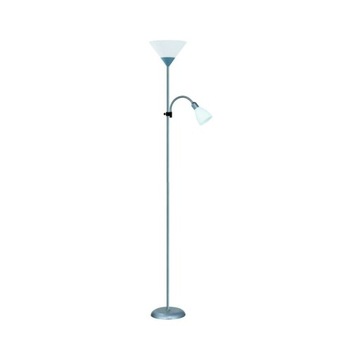 LAMPA PODŁOGOWA do CZYTANIA PODWÓJNA Stojąca 177cm Basic E27 + E14