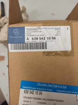 SENZOR ÚROVNI PALIVA MERCEDES VITO W638 A6385421004 ASO ORIG.