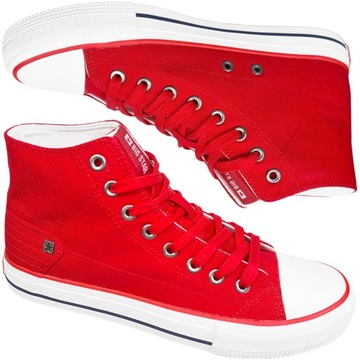 Trampki Big Star damskie czerwone DD274334 buty 37