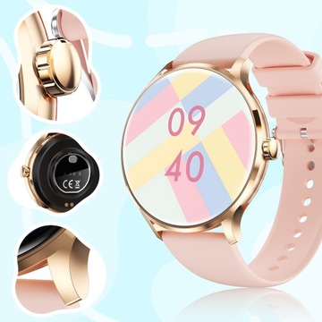 SMARTWATCH ЖЕНСКИЕ ЧАСЫ ПОЛЬСКОЕ МЕНЮ СПОРТ ЧСС ЗВОНКИ SMART WATCH PL