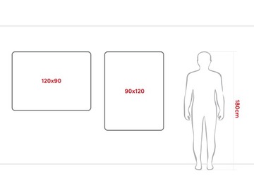 Математическая доска с сеткой, 120х90см, магнитная