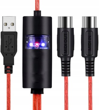 ИНТЕРФЕЙСНЫЙ КАБЕЛЬ MIDI-USB-ВХОД 2М