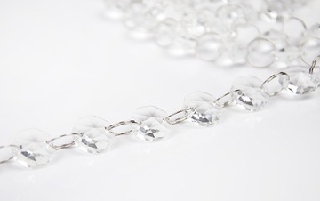 Гирлянда, цепочка, кулон, декор, бусины, кристаллы