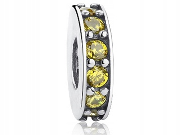 CHARMS SEPARATOR ZIELONA NIESKOŃCZONOŚĆ S925