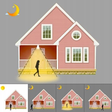 E27 СВЕТОДИОДНАЯ ЛАМПА 9ВТ С ДАТЧИКОМ ДВИЖЕНИЯ И СУМЕРКИ