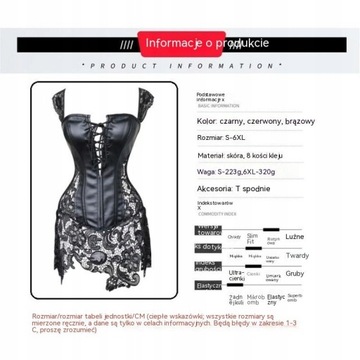 SHAPING CORSET Женское платье в стиле стимпанк-готи