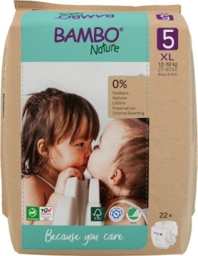 Bambo Nature 5 Junior 12-18 кг Еко Підгузки 22 шт.