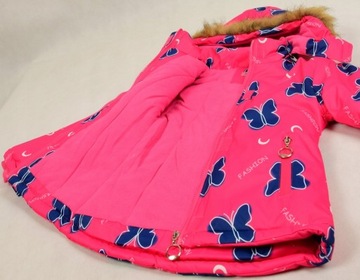 ЗИМНЯЯ КУРТКА С БАБОЧКОЙ J236R16 НА МИШКЕ ТЕДДИ 158/164