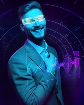 RGB LED ОЧКИ CYBERPUNK PARTY 7 ЦВЕТОВ