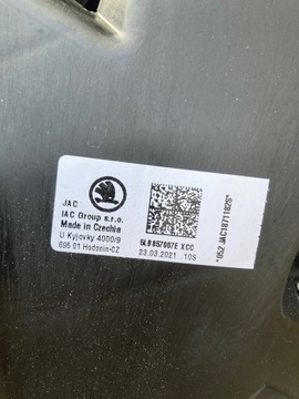 SKODA ENYAQ DESKA KONZOLA KOKPIT ULOŽENÍ VZDUCHOVÉ AIRBAG PÁSY NOVÝ KPL !