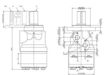 M+S Hydraulic Гидравлический двигатель MH250CB