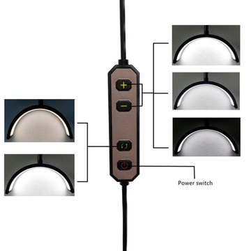 Andoer HD-M3X Настольный светодиодный видеосветильник Полумесяц
