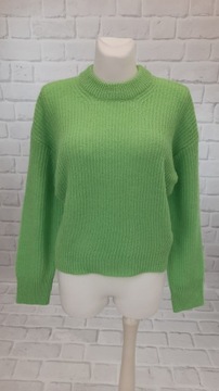 Sweter ciepły miękki luźny z wełną JJXX S
