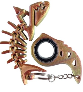 Keyspinner Keyrambit + Shark TikTok Key - брелок PINK FLUO