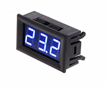 Termometr panelowy 12V z wyświetlaczem LED