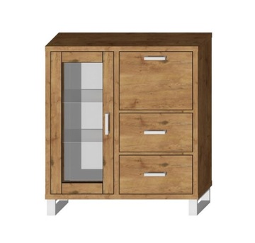 Komoda barek witryna SARA LOFT WHITE 110 -lancelot