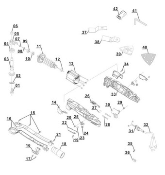 EINHELL RT-MG 200 E PRO-MG 220 E шпиндель