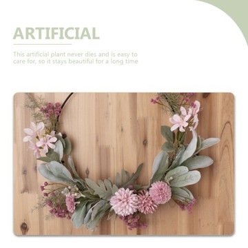 Весеннее украшение входной двери Поддельный цветочный венок H