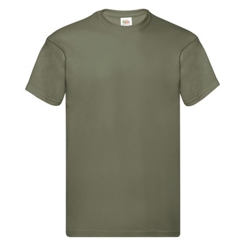 T-SHIRT KOSZULKA FRUIT OF THE LOOM clas. olive L