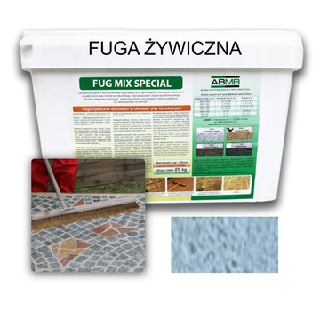 FUGA ŻYWICZNA do kostki brukowej FUG MIX SPECIAL 25kg BETONOWO-SZARY