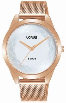 Zegarek damski na bransolecie mesh Lorus RG266UX9 Różowe złoto +GRAWER