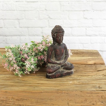 Dekoracyjna figurka Buddy w pozycji lotosu 9x12x21 Westwing