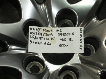 1FA 18 LEXUS NX R7 5X114,3 ET35 7,5J O60 001259/2014