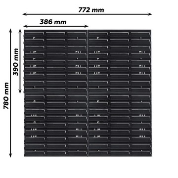 Настенная доска для инструментов мастерской 78x78см