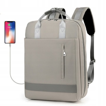 JQ 1005 рюкзак/сумка для ноутбука 15,6 см с USB, серый