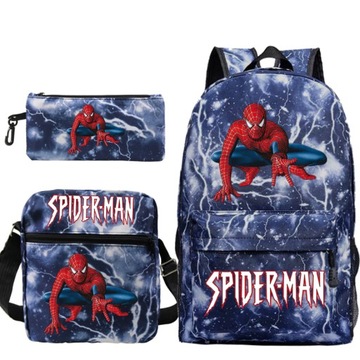 ZESTAW PLECAK TORBA PIÓRNIK SPIDERMAN KOLORY
