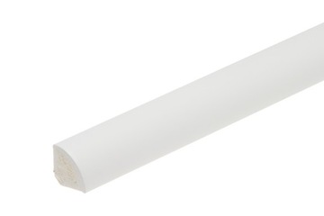 Ćwierćwałek BIAŁY 18 x 18 mm PCV CEZAR 250 cm
