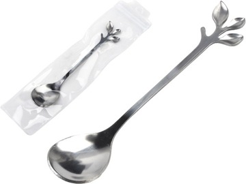 CASA Łyżeczka 12 cm Kawa Herbata Deserowa SREBRNA