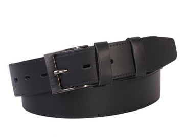Pasek męski SKÓRZANY do spodni 4cm SKÓRA 130 |3XL|