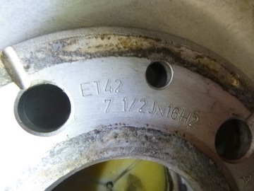4× DISK HLINÍK MERCEDES-BENZ OE E TŘÍDA W211 7.5" X 16" 5X112 ET 42