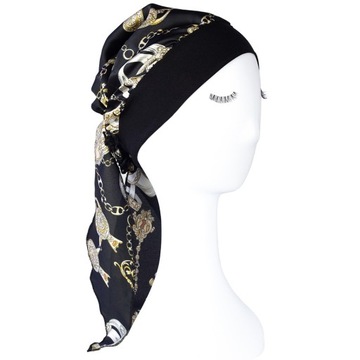 ЗАВЯЗАННАЯ ШАПОЧКА ДЛЯ ДЛИННЫХ ВОЛОС СПАЛЬНАЯ ПРОМЫЛКА