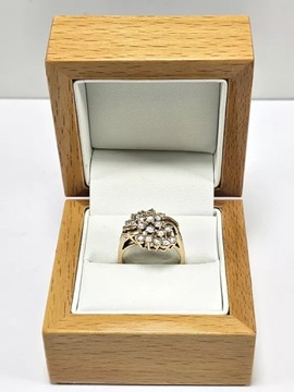 КРАСИВОЕ ЗОЛОТОЕ КОЛЬЦО С ЦИРКОНИЕМ 585 R14 5.10G