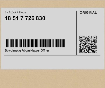 Linka przepustnicy spalin, otwieranie BMW K54 (R 1200 RS, R 1250 RS) K51