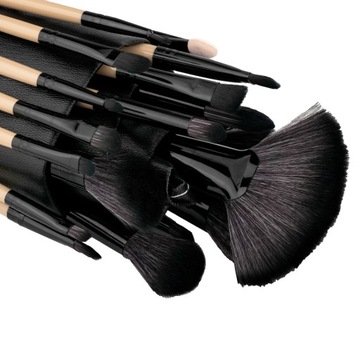 BRUSHES Набор кистей для макияжа 24 шт + ЧЕХОЛ.