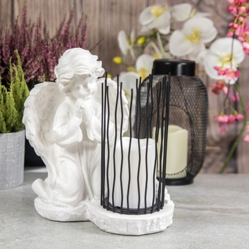 БОЛЬШОЙ ГРАНЕР + СВЕТОДИОДНЫЙ ФОНАРЬ, ГИПСОВАЯ ФИГУРКА МОГИЛЬНАЯ ЛАМПА 2XAA ИСТОЧНИК ПИТАНИЯ