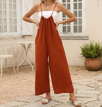 Повседневные трикотажные брюки с комбинезоном с поясом