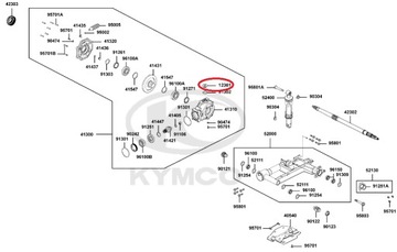 ПРОБКА СЛИВА МАСЛА Kymco MXU 300R OEM!