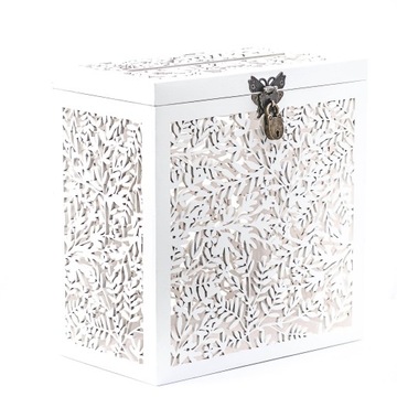 Коробка для КОНВЕРТА ДЕНЕЖНЫЕ ПОЖЕЛАНИЯ СВАДЬБА Ажур