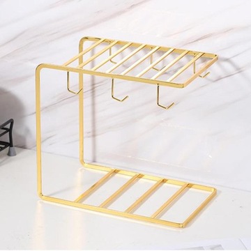 Золотой держатель для металлической подставки на 6 чашек.