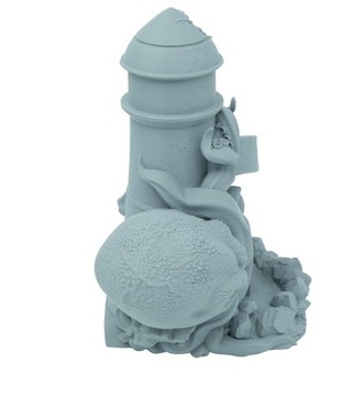 Кракен на маяке Dice Tower - Dice Tower Светло-серый