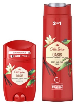 OLD SPICE OASIS VANILLA DEO SZTYFT + SZAMPON 400ml