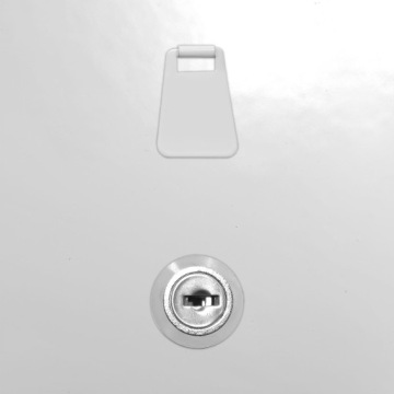 Металлическая инспекционная дверь белая 20x45 см замок/ручка