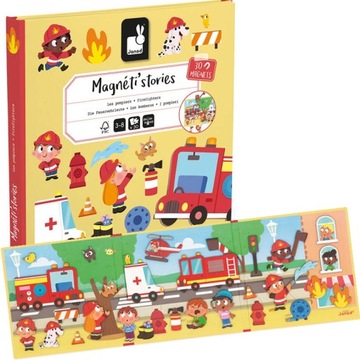 Magnetyczna układanka STRAŻ POŻARNA Magnetistories 3+ JANOD
