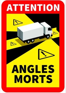 Naklejki ANGLES MORTS martwe pola Francja
